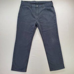 Levis 541 Jeans Men 38x28 Gray Stretch Denim Athletic Fit Tapered Leg Casual